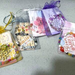 Beautiful, handmade bracelets. To encourage others. Great gifts.